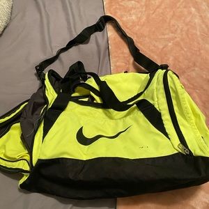 neon nike duffel